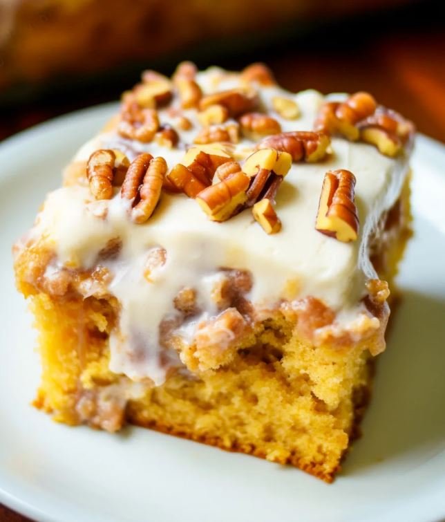 butter praline poke cake